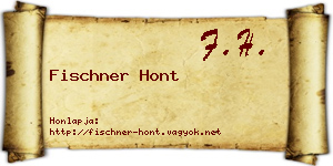 Fischner Hont névjegykártya